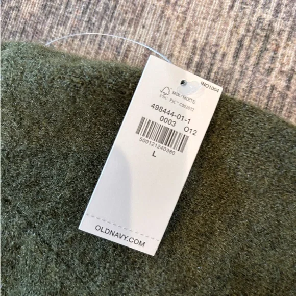 Old Navy Women's Dark Green Crewneck Sweater - Picture 3 of 3